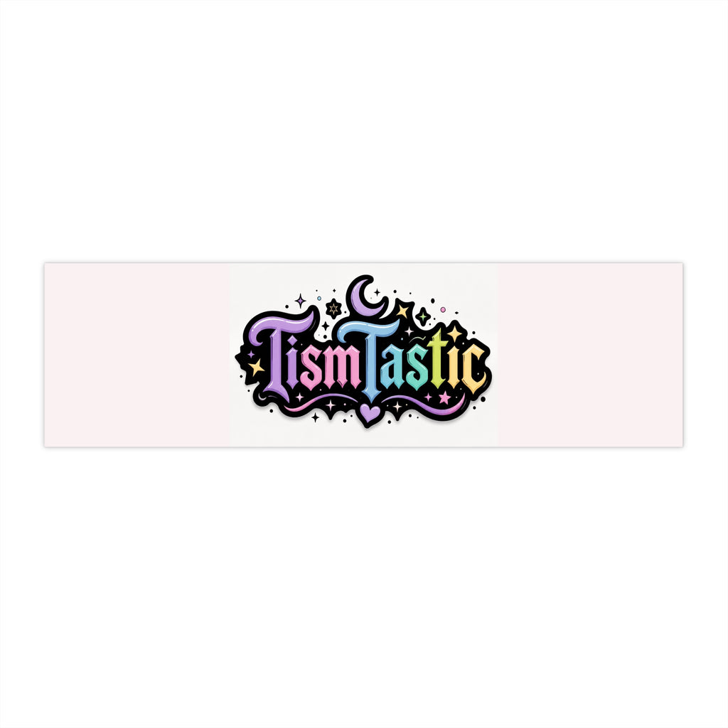 Tismtastic Colorful Retro Sticker — Cute Moon & Stars Bumper Decal