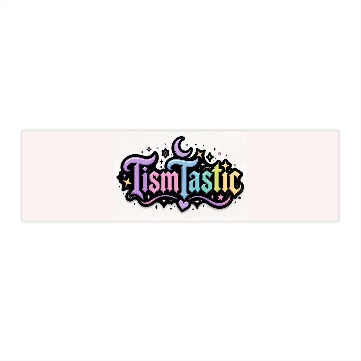 Tismtastic Colorful Retro Sticker — Cute Moon & Stars Bumper Decal
