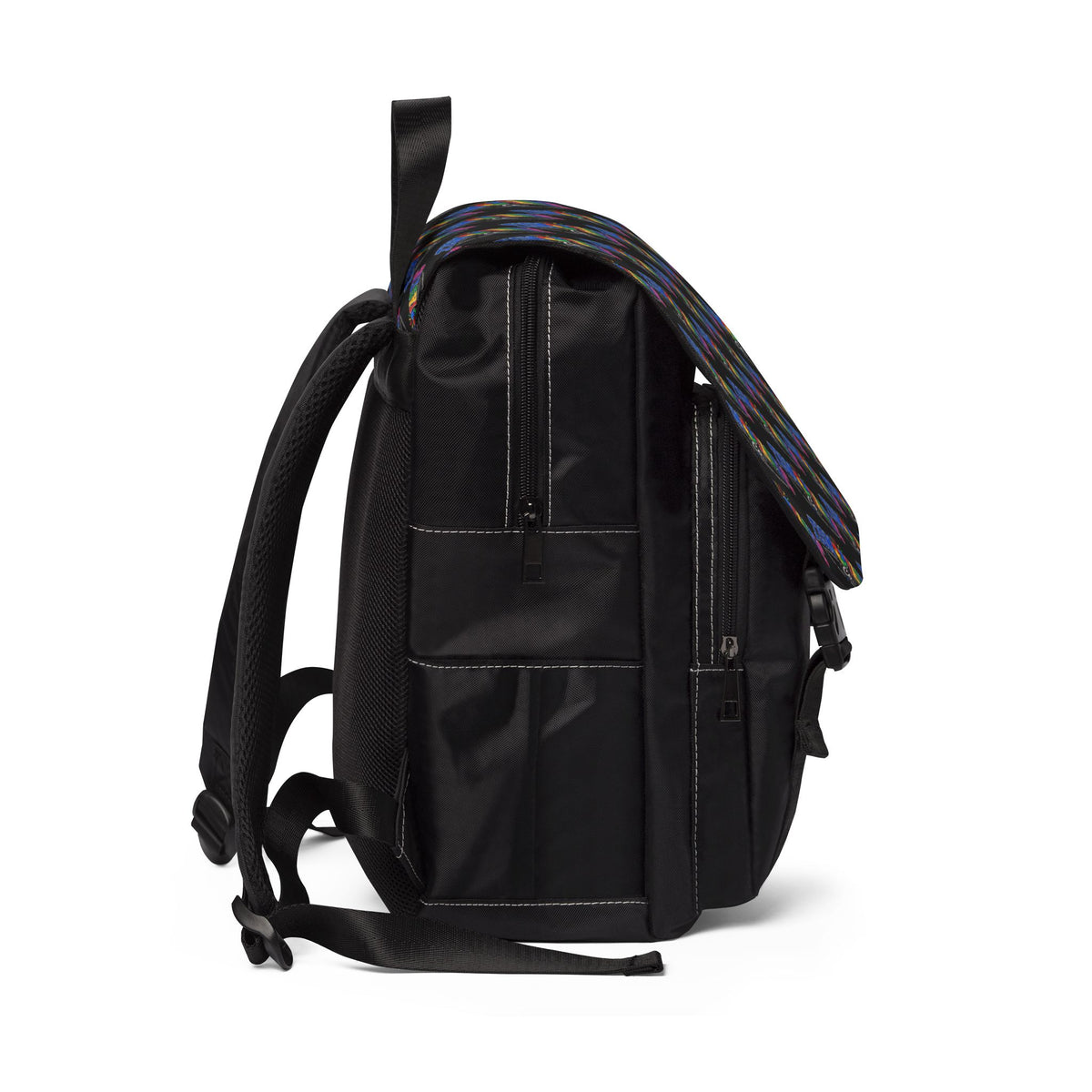 Rainbow TismTastic Logo Backpack — Casual Shoulder Backpack