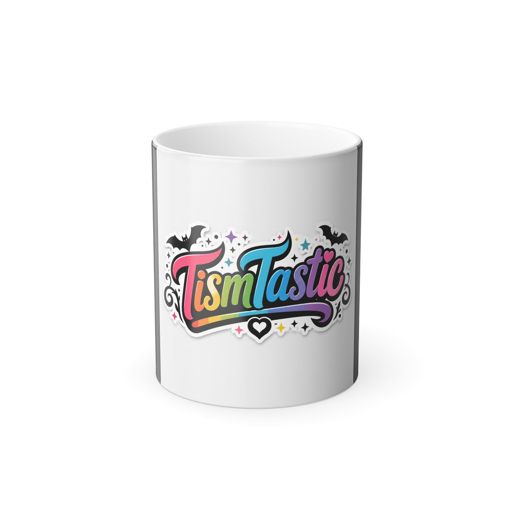 TismTastic Color-Changing Mug — Rainbow Gothic Heat Reveal, 11 oz
