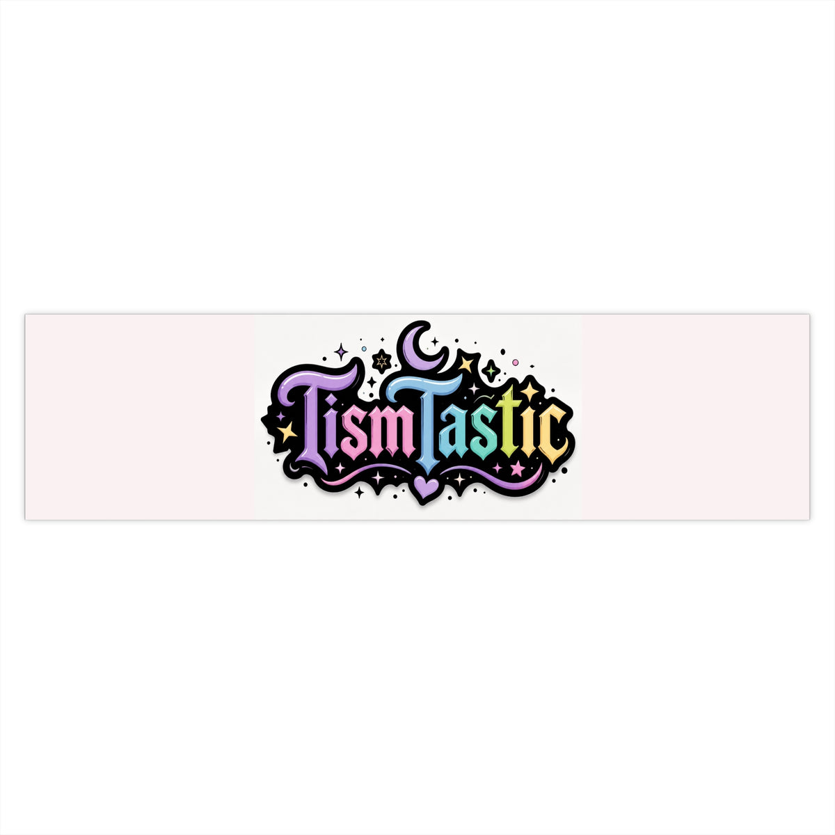 Tismtastic Colorful Retro Sticker — Cute Moon & Stars Bumper Decal