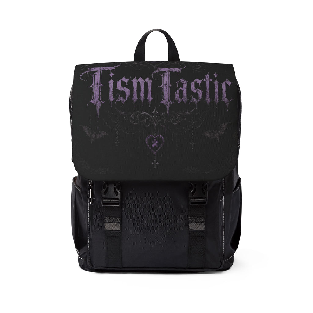 Gothic "TismTastic" Black Casual Backpack