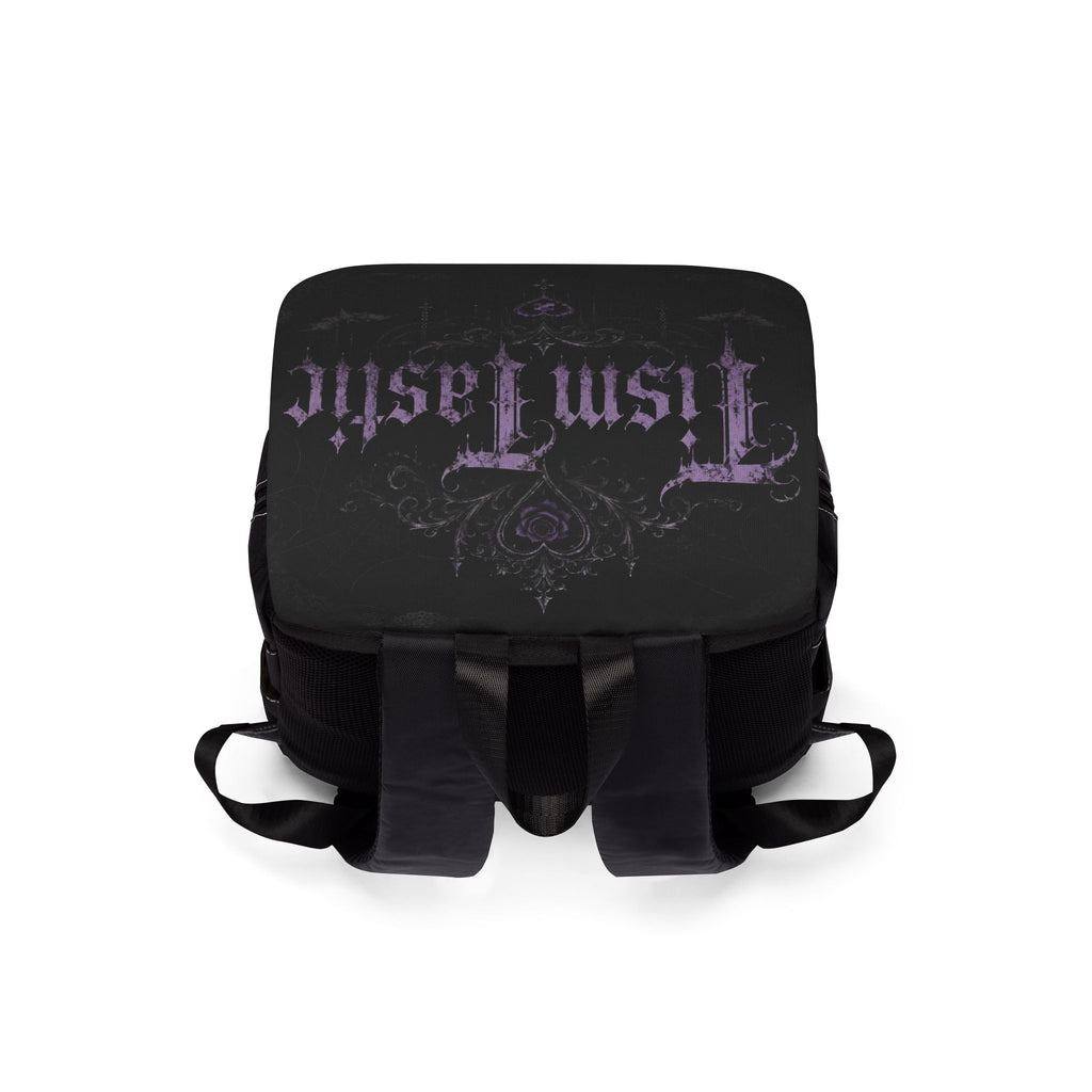 Gothic "TismTastic" Black Casual Backpack