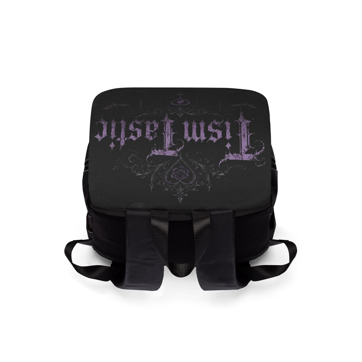 Gothic "TismTastic" Black Casual Backpack